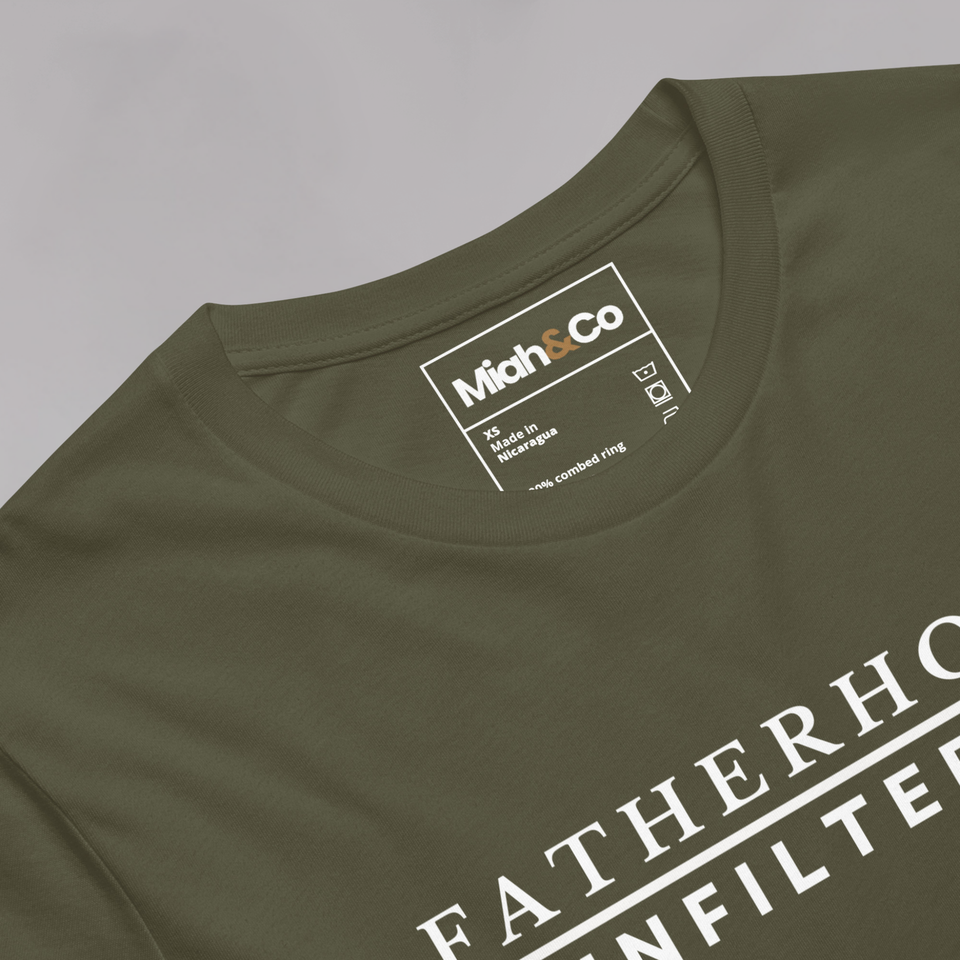 Fatherhood, Unfiltered™ Tee – “I Don’t Talk About It. Doesn’t Mean It’s Not Heavy.” - Miah & Co
