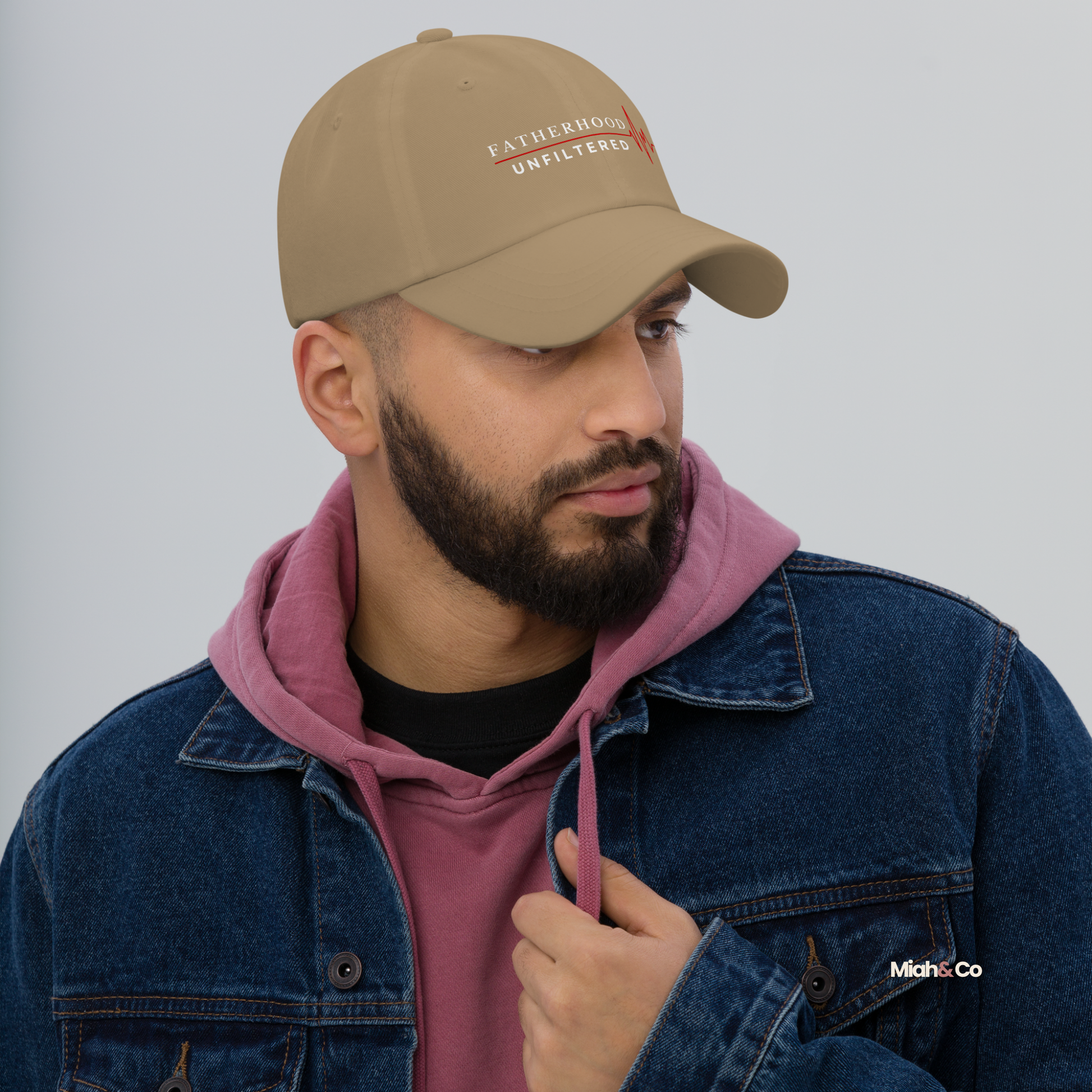 Fatherhood, Unfiltered™ Dad Hat – Silent Strength, Worn Proud - Miah & Co