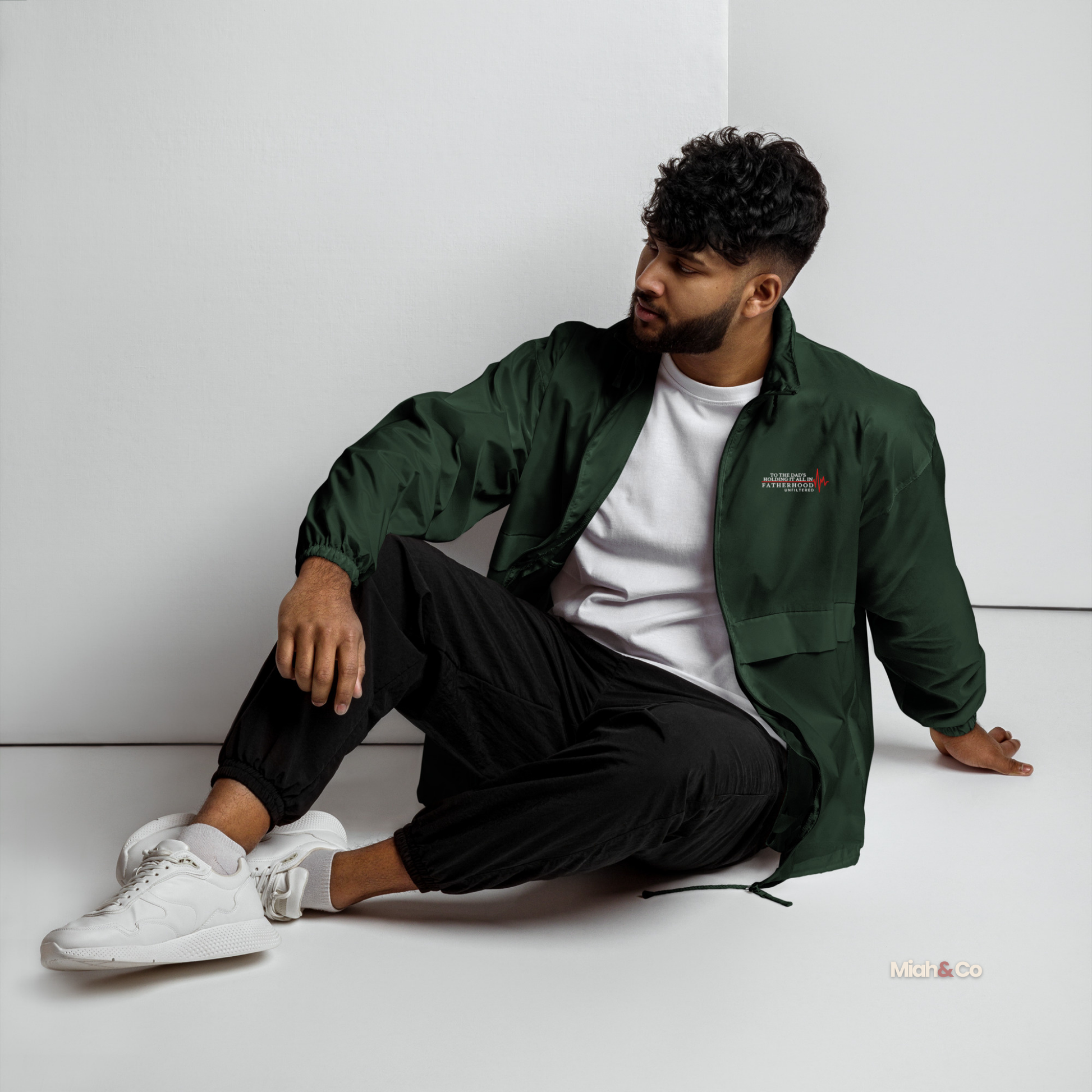 Fatherhood, Unfiltered™ | Minimalist Advocate Windbreaker for Dads Who Carry the Weight - Miah & Co