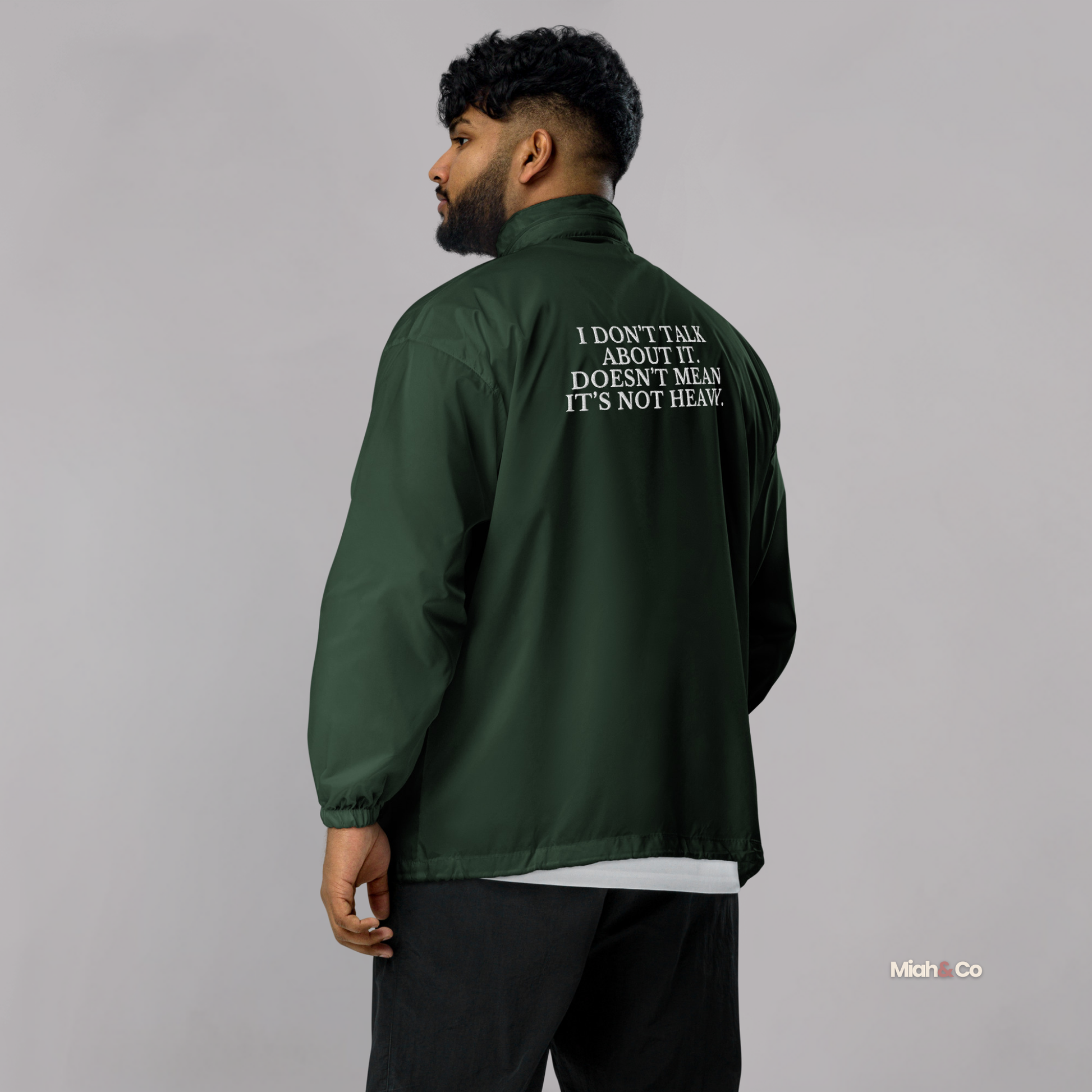 Fatherhood, Unfiltered™ | Minimalist Advocate Windbreaker for Dads Who Carry the Weight - Miah & Co