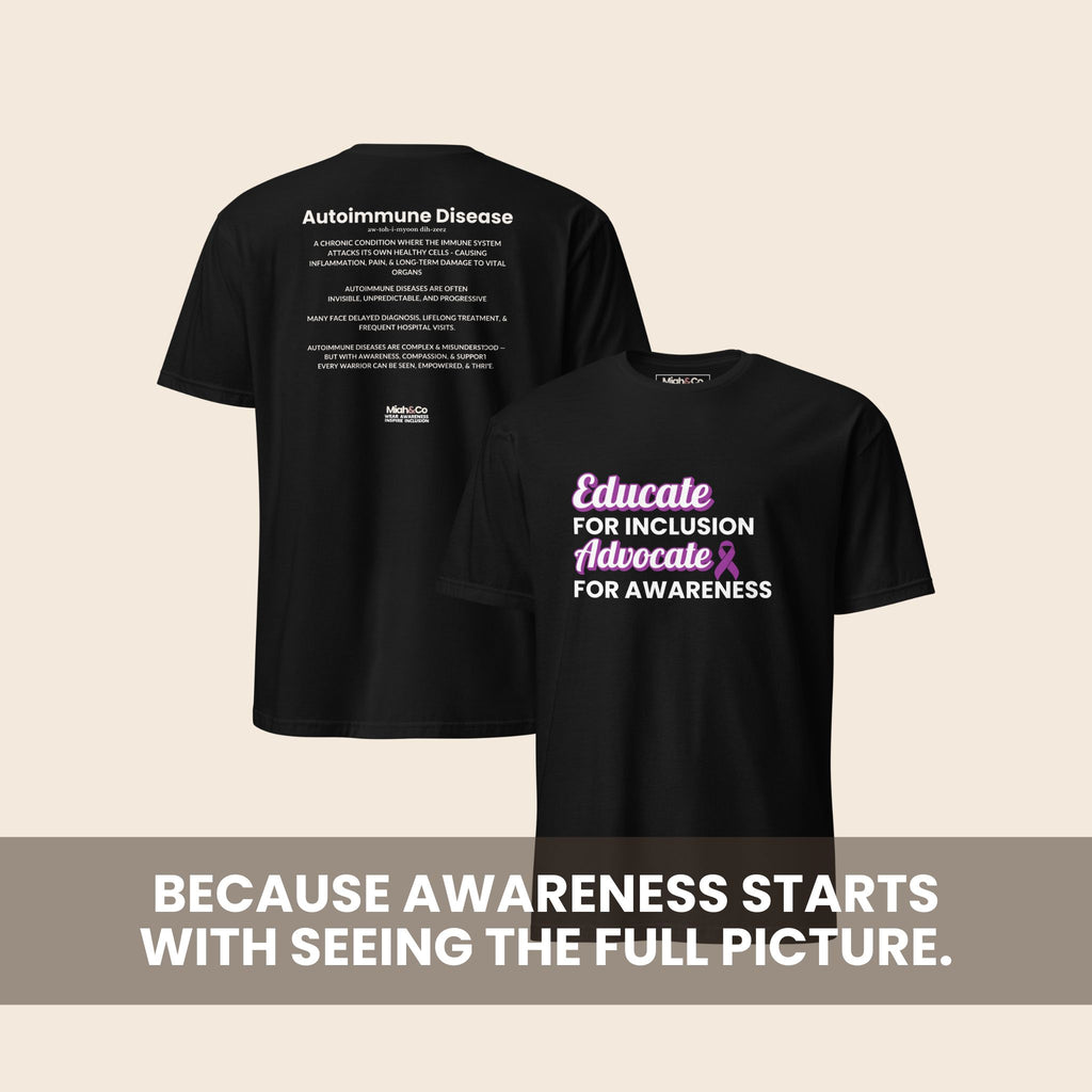 Autoimmune: Educate. Advocate. Include. | Youth Tee - Miah & Co