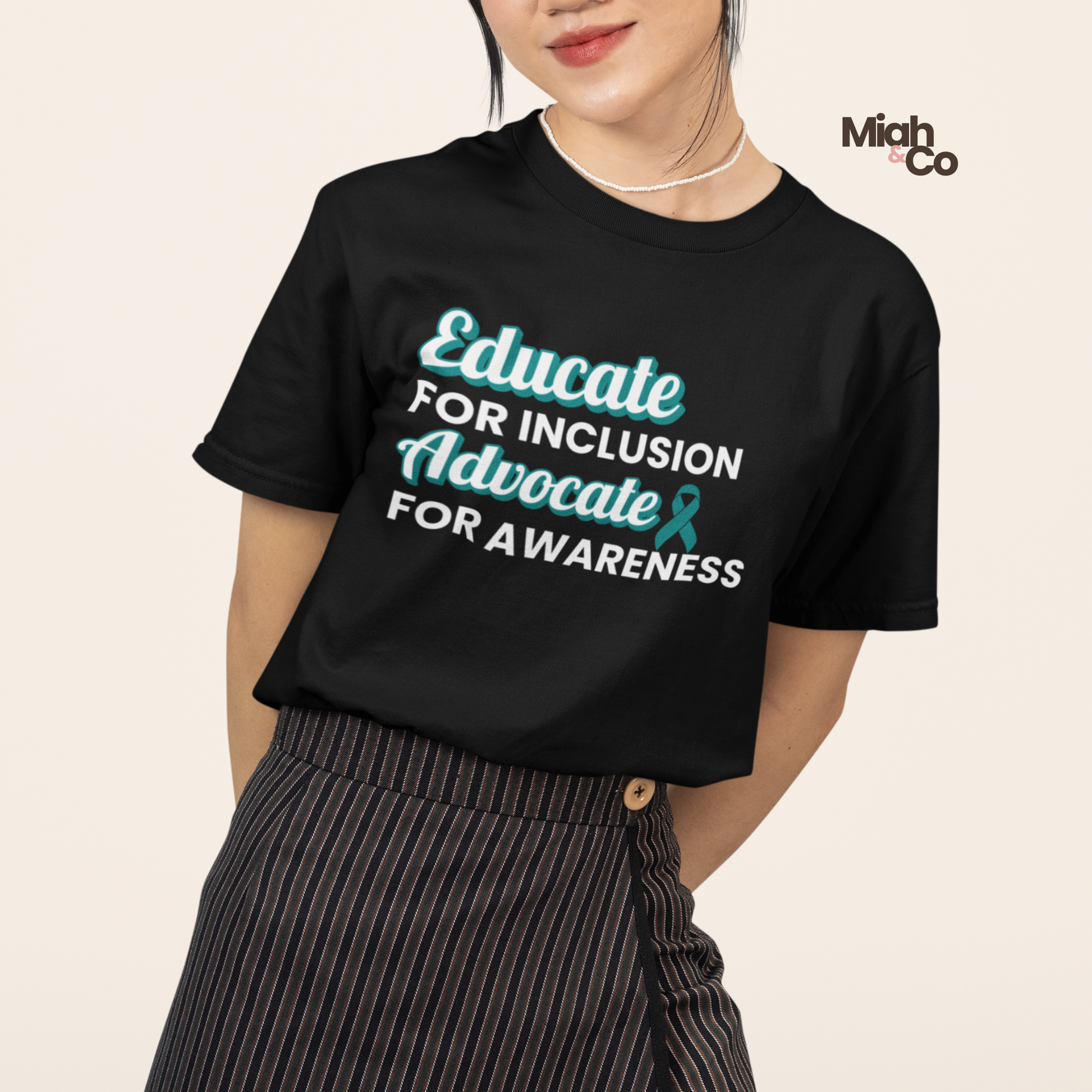 Charcot-Marie-Tooth Disease: Educate. Advocate. Include. | Youth Tee - Miah & Co
