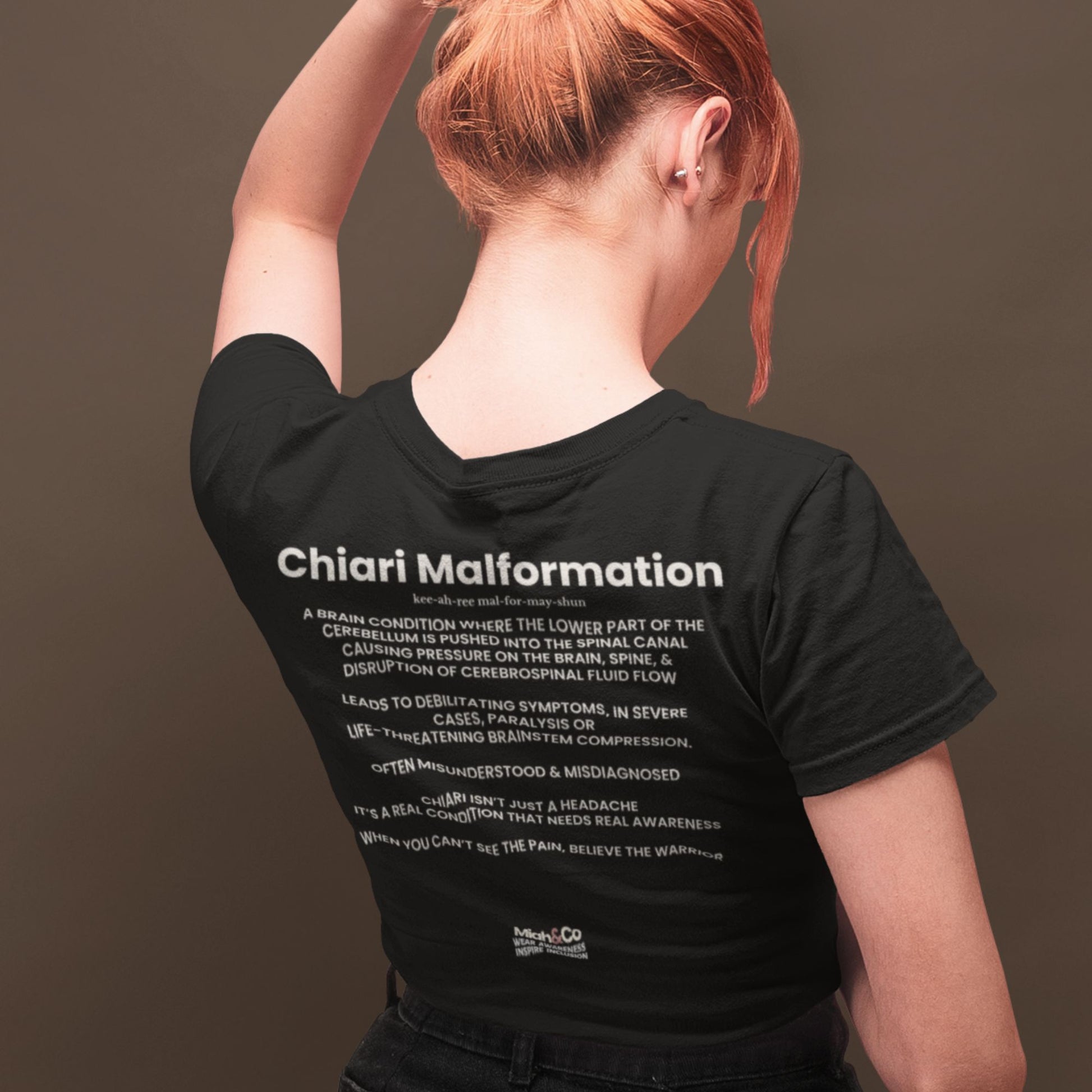 Chiari Malformation: Educate. Advocate. Include. | Adult Tee - Miah & Co