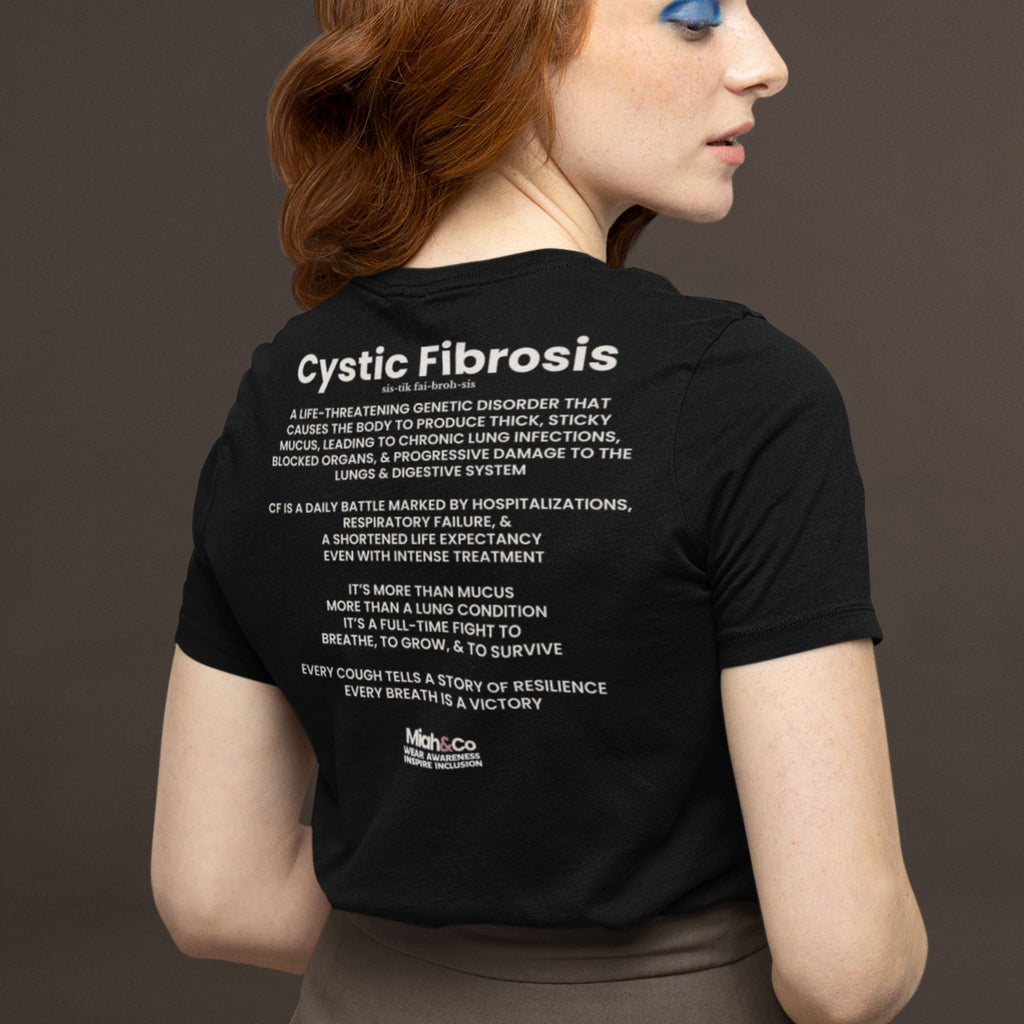 Cystic Fibrosis: Educate. Advocate. Include. | Adult Tee - Miah & Co
