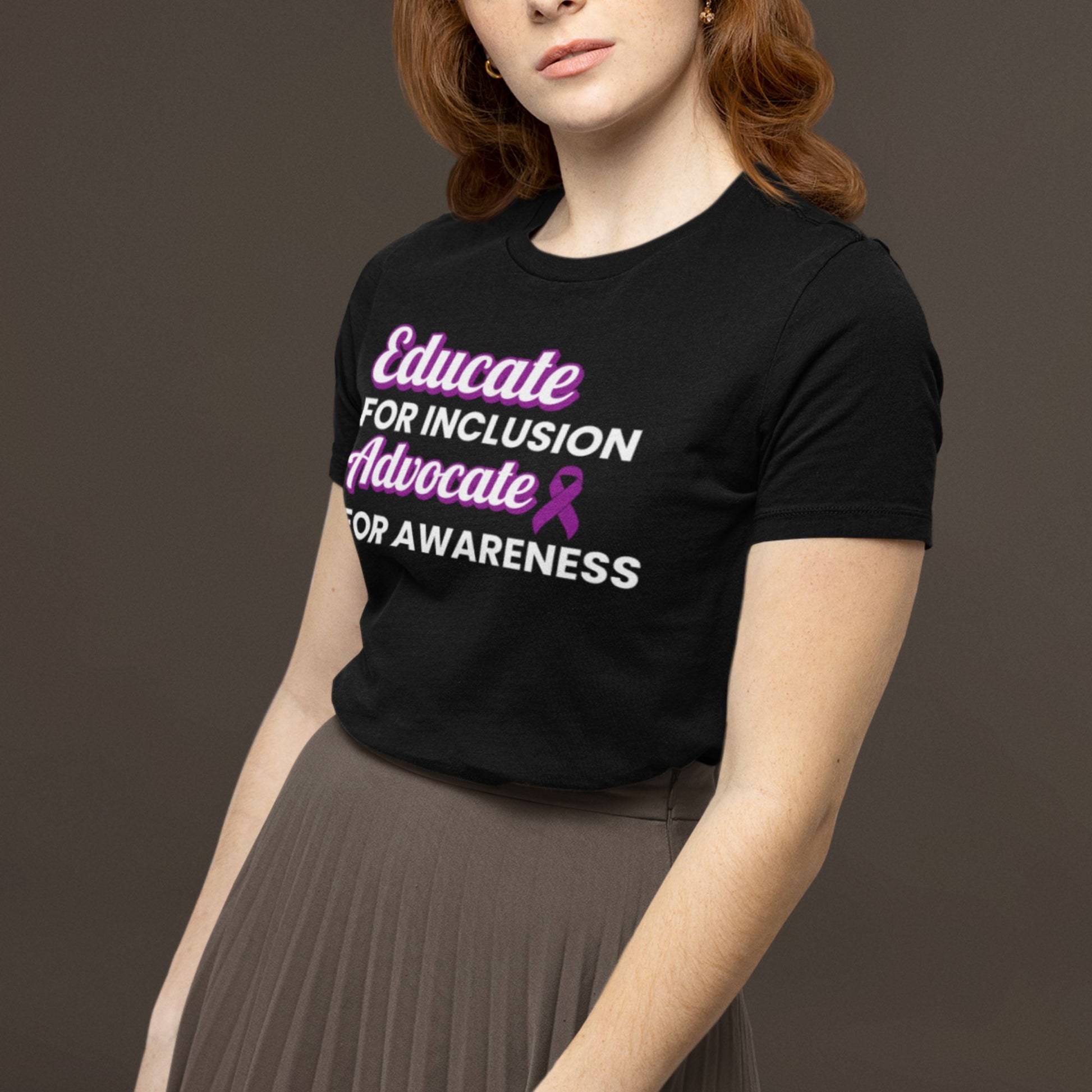 Cystic Fibrosis: Educate. Advocate. Include. | Adult Tee - Miah & Co