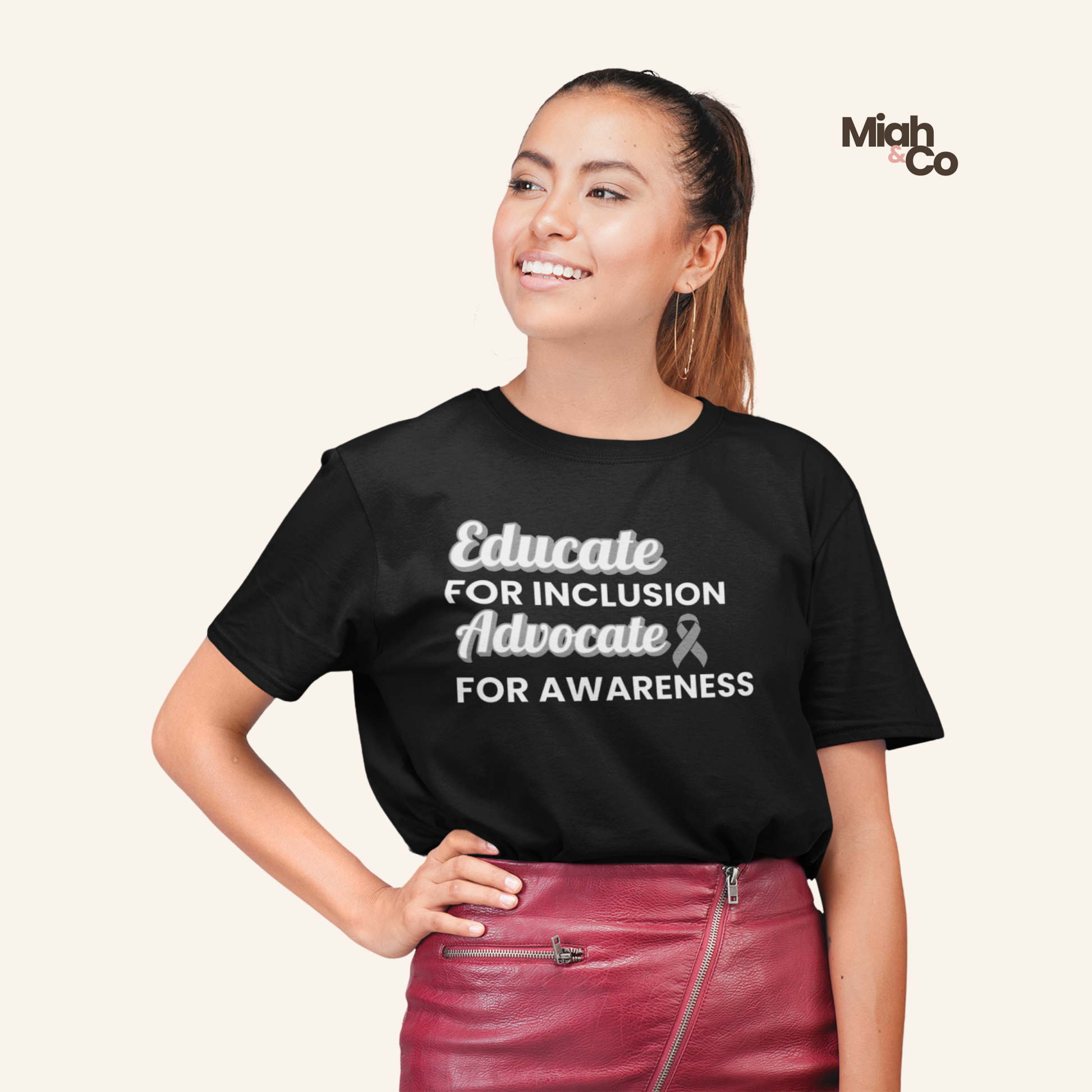 Dandy-Walker Syndrome: Educate. Advocate. Include. | Youth Tee - Miah & Co