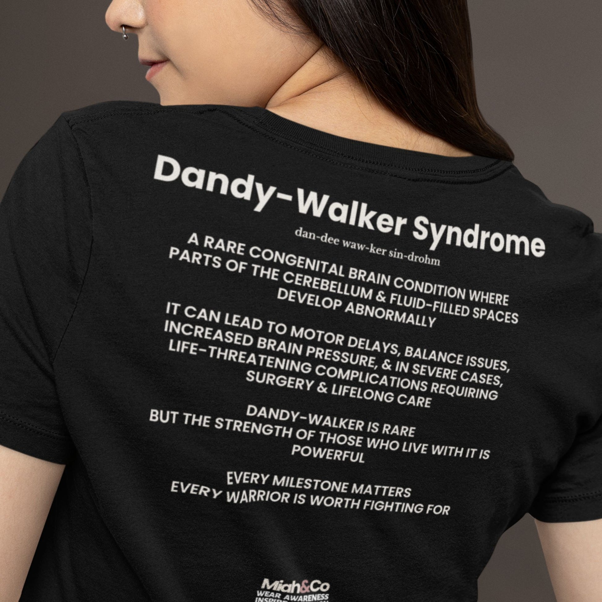 Dandy-Walker Syndrome: Educate. Advocate. Include. | Adult Tee - Miah & Co