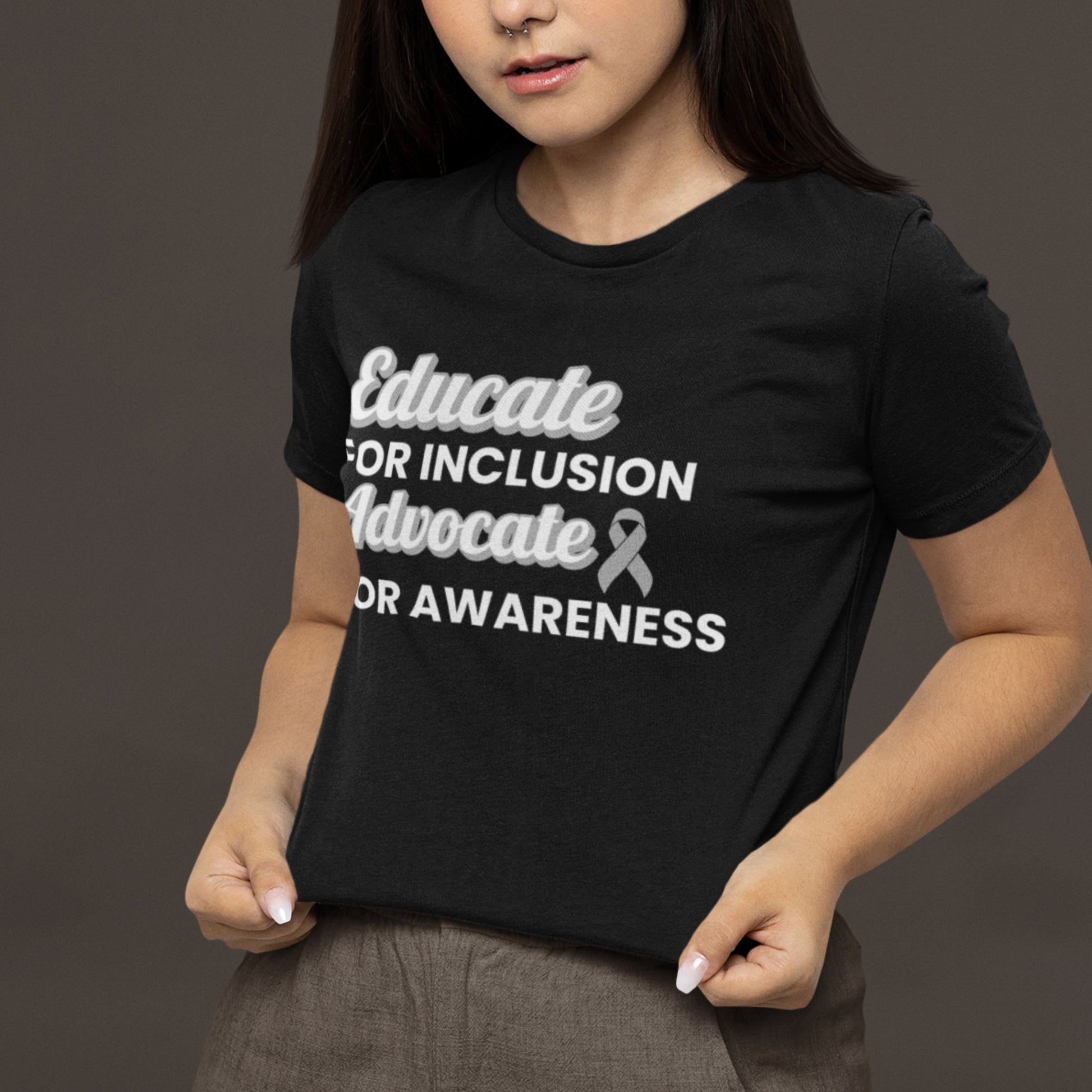 Dandy-Walker Syndrome: Educate. Advocate. Include. | Adult Tee - Miah & Co