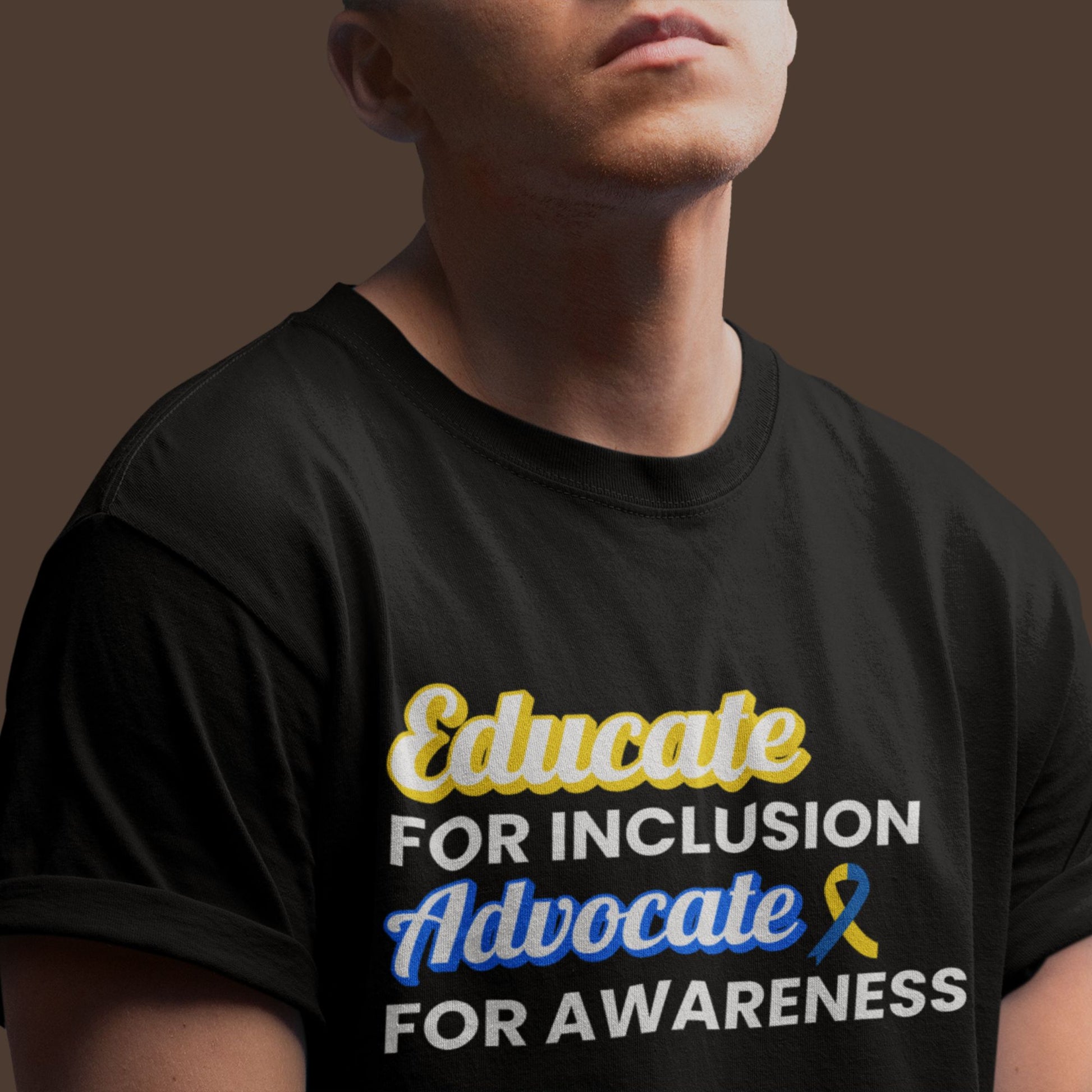 Down Syndrome: Educate. Advocate. Include. | Adult Tee - Miah & Co
