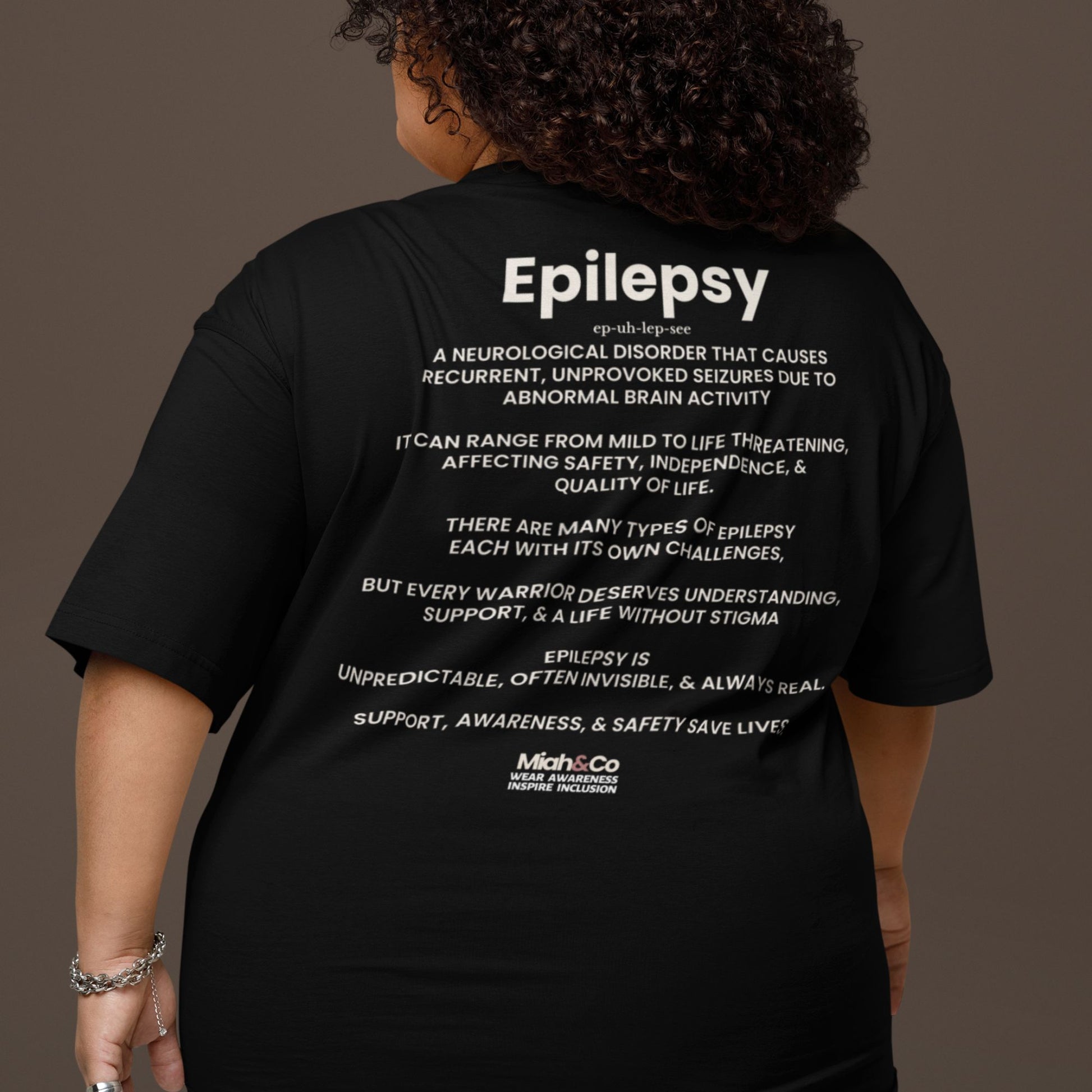 Epilepsy: Educate. Advocate. Include. | Adult Tee - Miah & Co