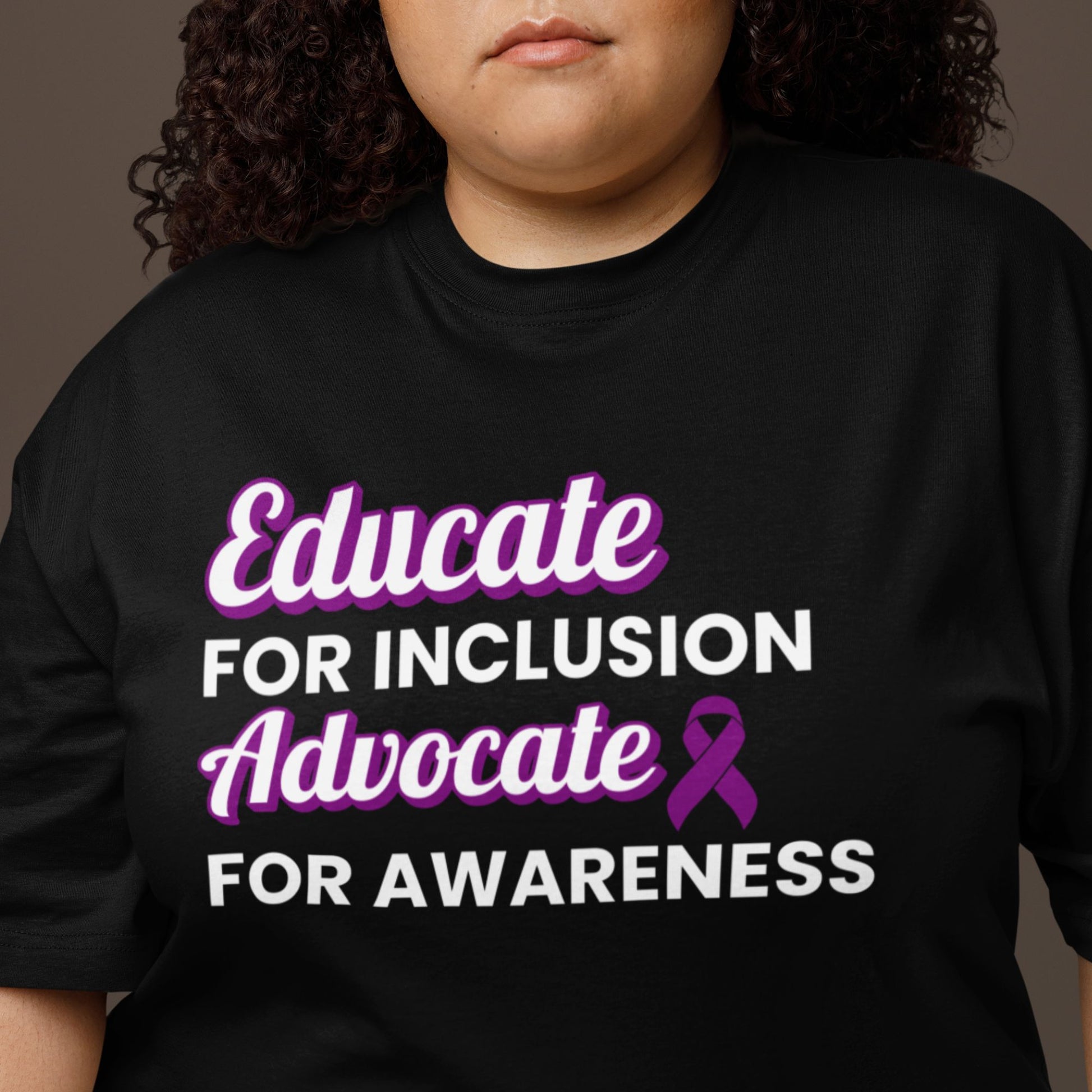 Epilepsy: Educate. Advocate. Include. | Adult Tee - Miah & Co