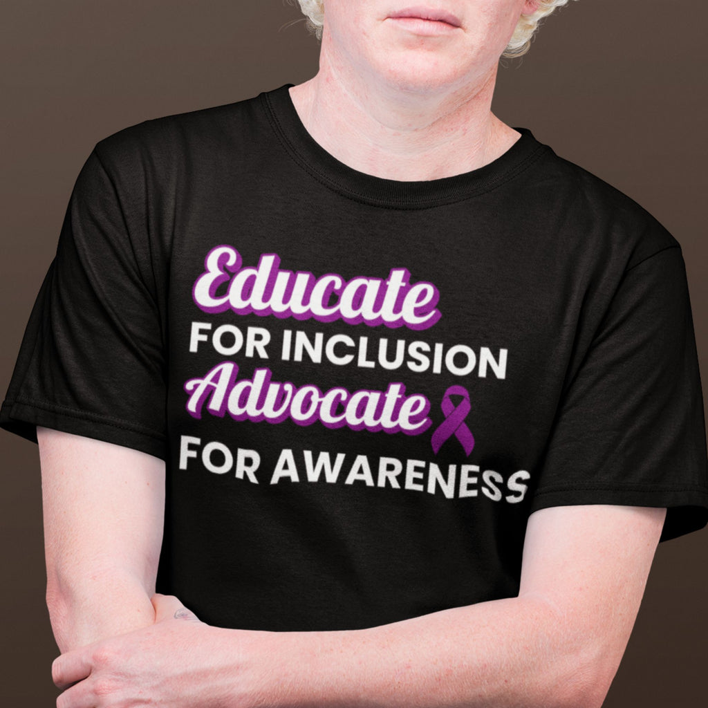 Fibromyalgia: Educate. Advocate. Include. | Adult Tee - Miah & Co