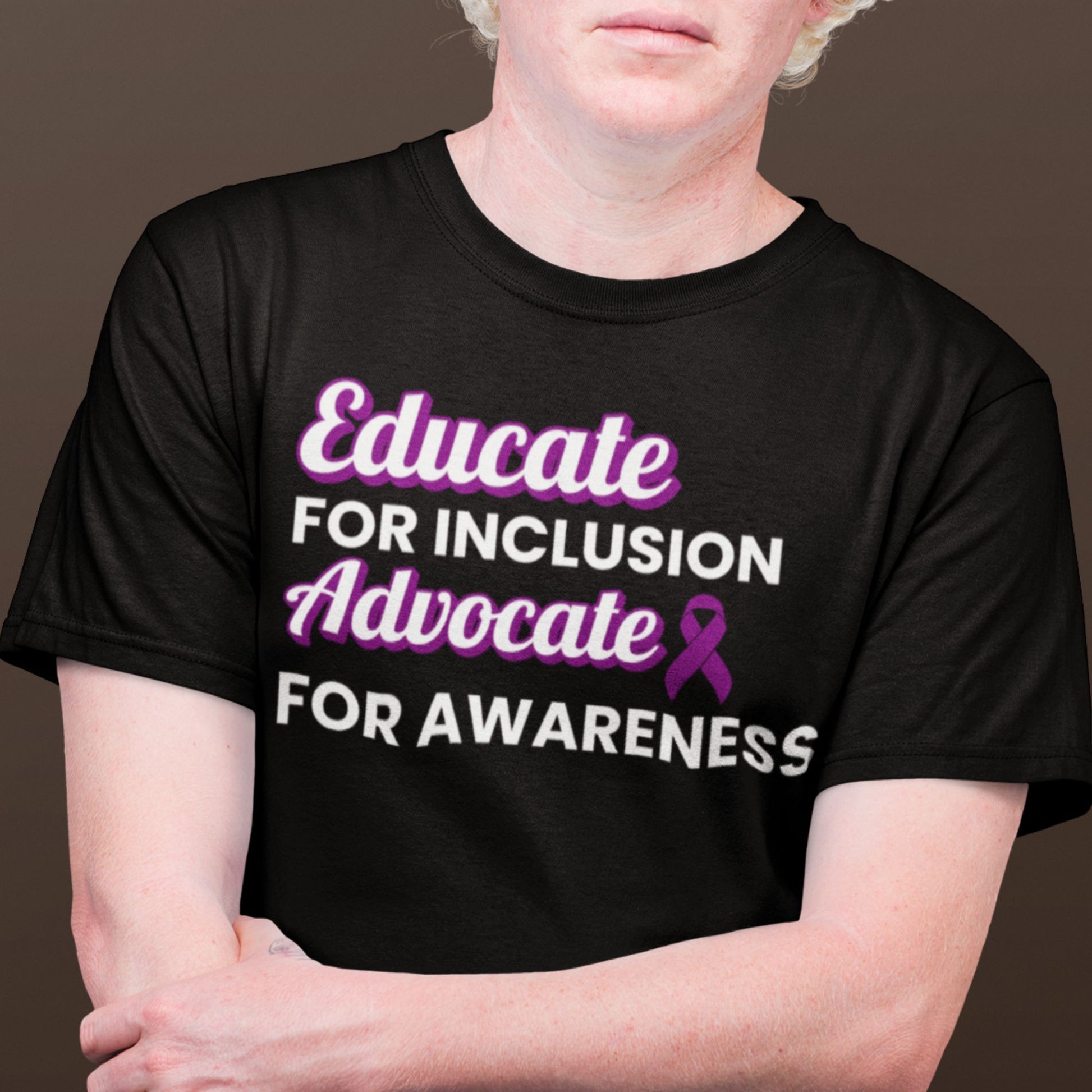 Fibromyalgia: Educate. Advocate. Include. | Adult Tee - Miah & Co