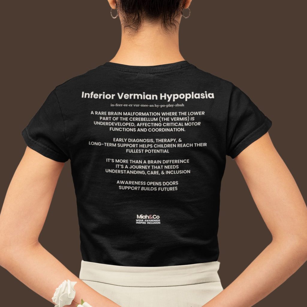 Inferior Vermian Hypoplasia: Educate. Advocate. Include. | Adult Tee - Miah & Co