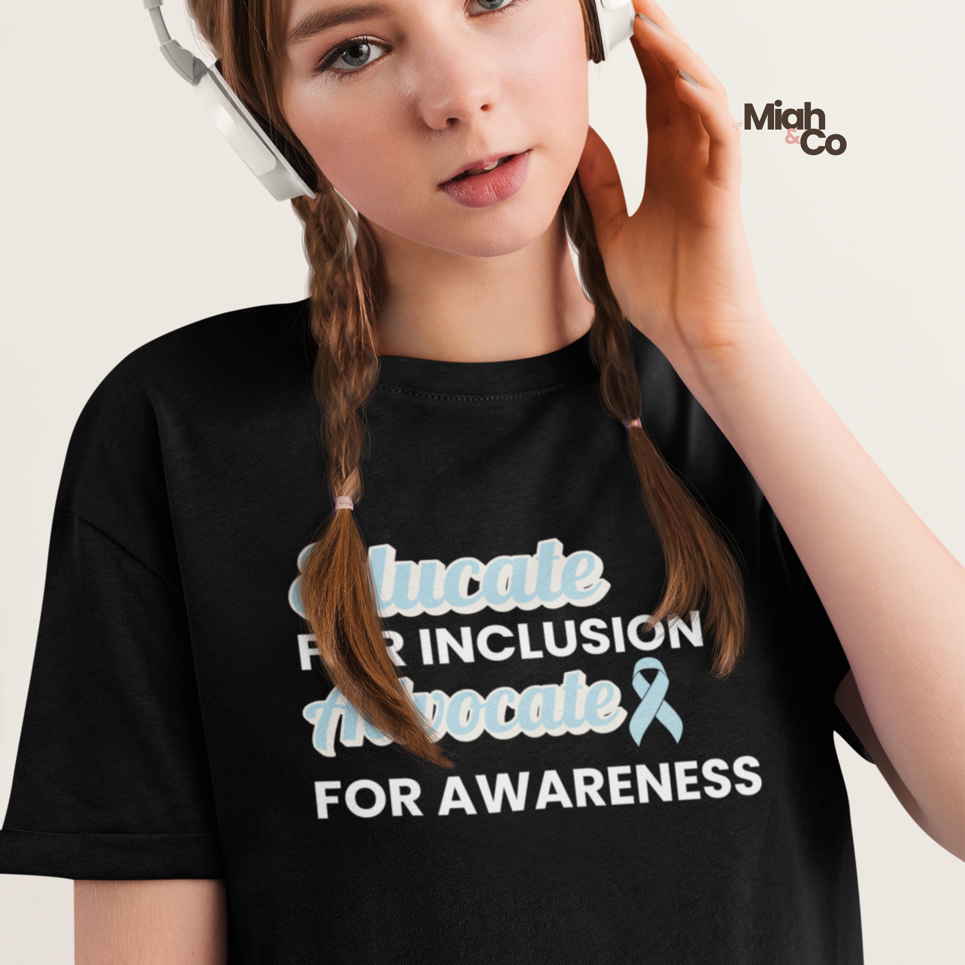 Inferior Vermian Hypoplasia: Educate. Advocate. Include. | Youth Tee - Miah & Co