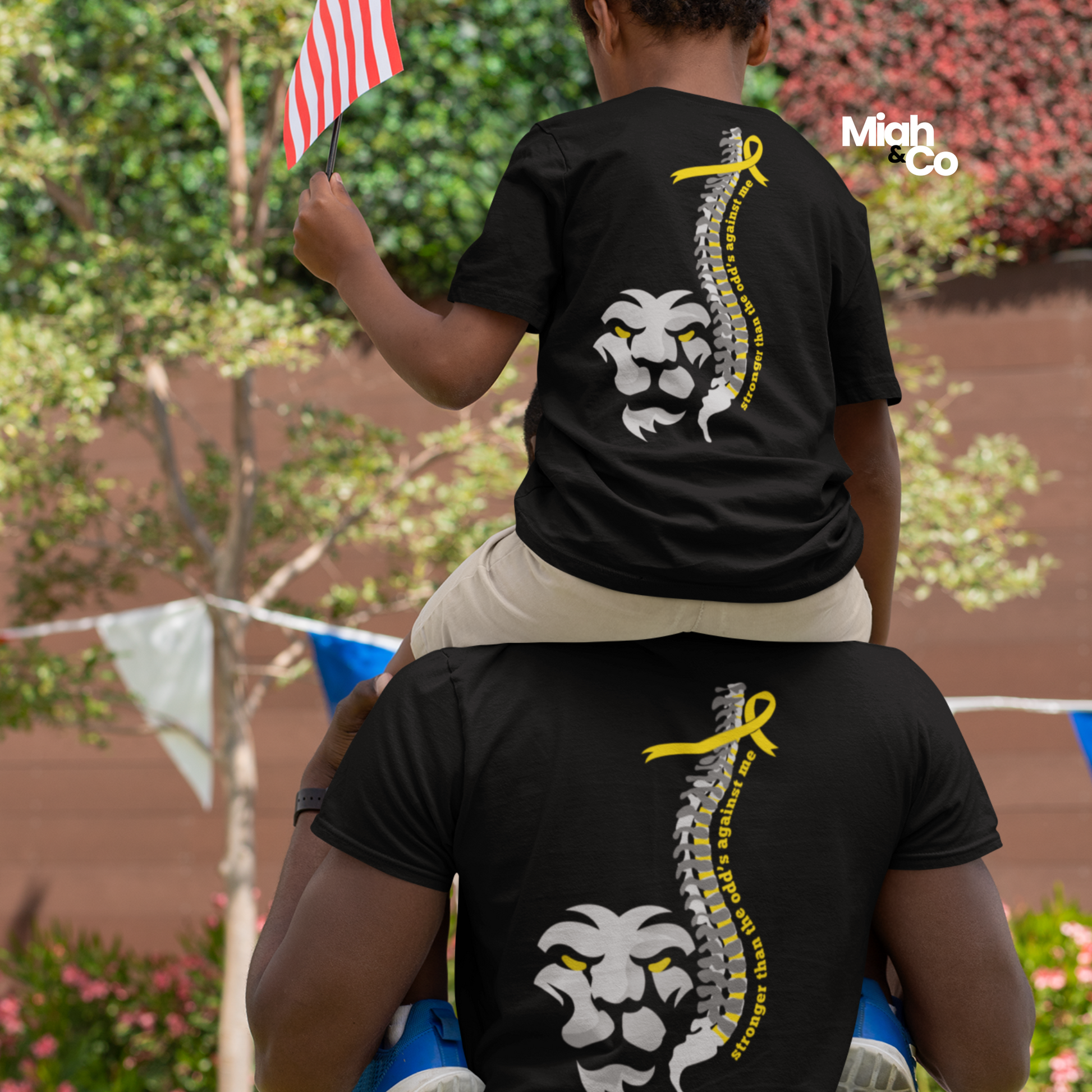 Lion Spine Warrior Tee | Baby to Adult Sizes - Miah & Co