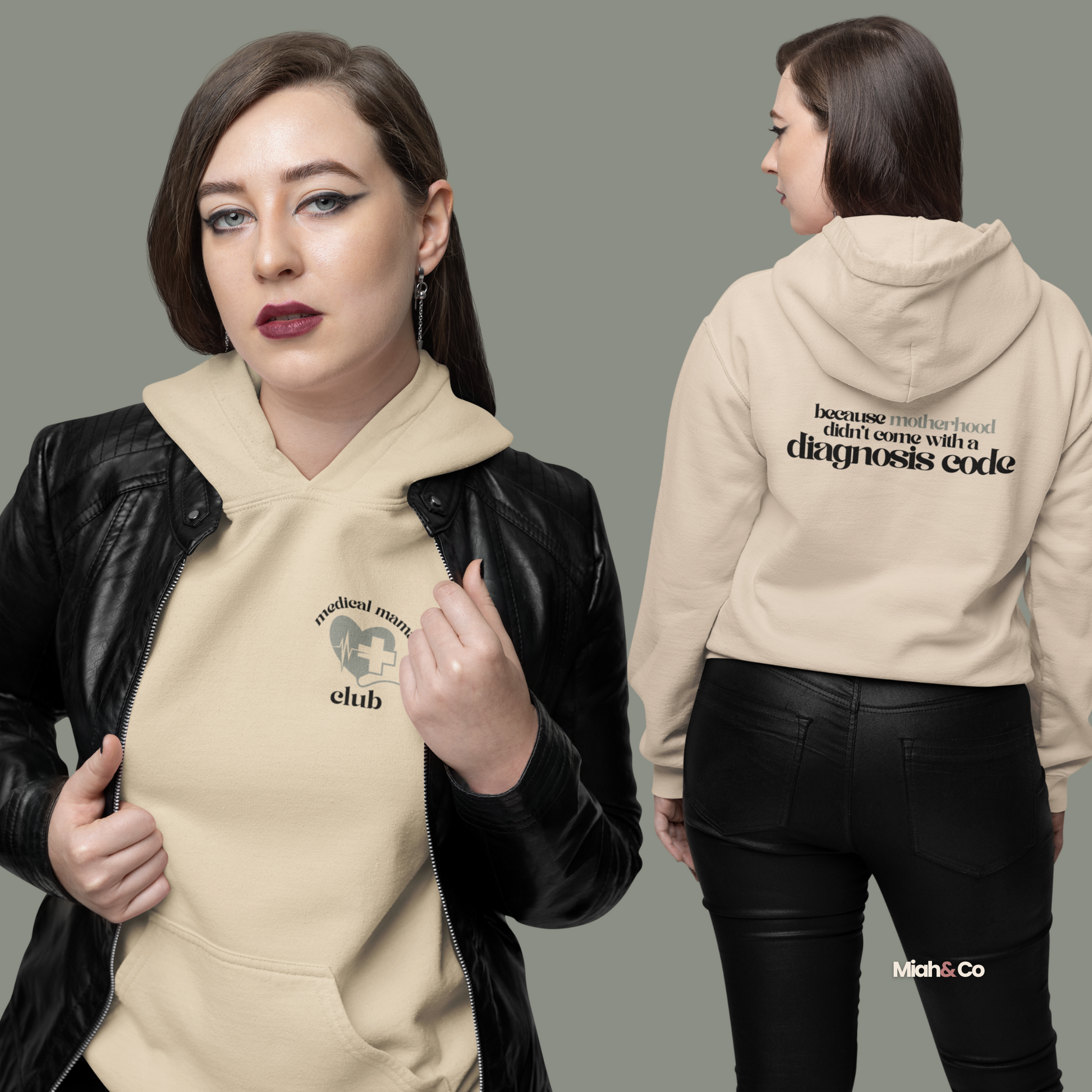 Medical Mama Club Hoodie – For the Ones Who Fight, Advocate, and Still Show Up - Miah & Co