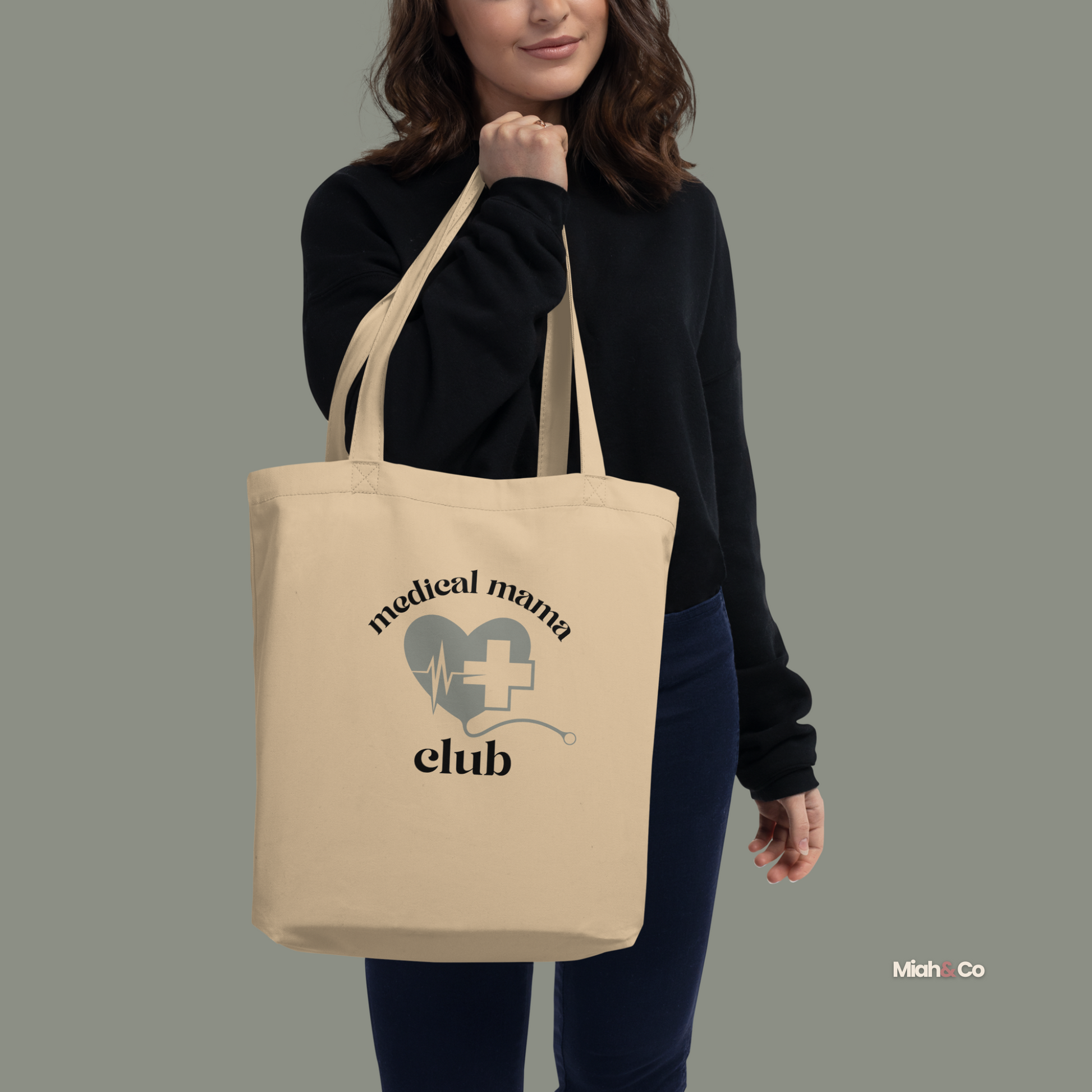 Medical Mama Club Eco Tote – Because You Carry It All, Every Damn Day - Miah & Co