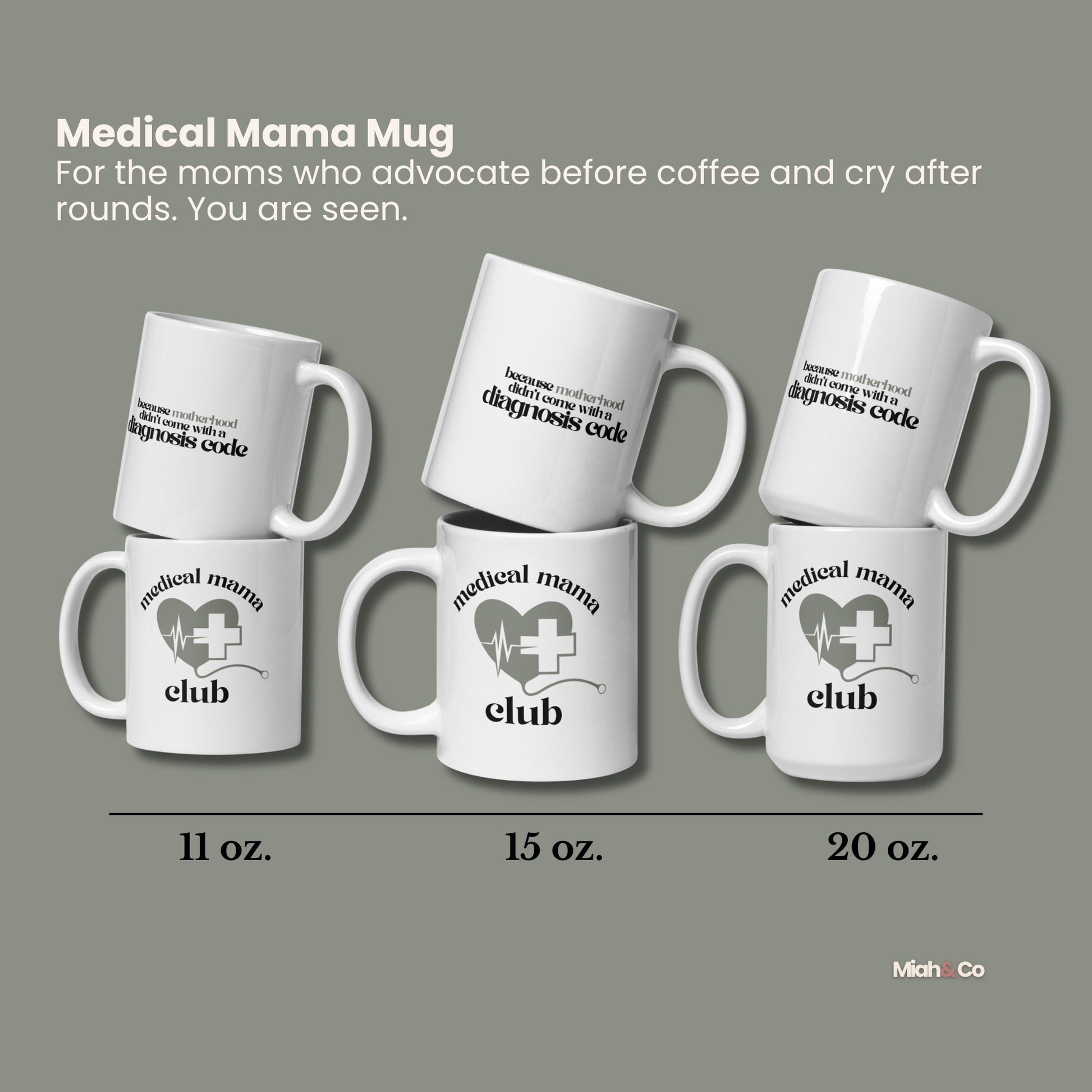 Medical Mama Club Mug – For the Strong, the Tired, the Never-Stopping - Miah & Co