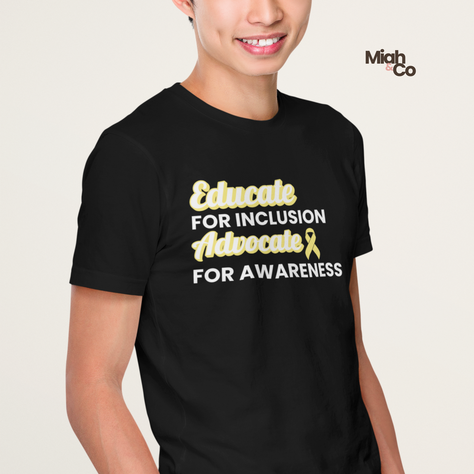 Neurodivergent: Educate. Advocate. Include. | Youth Tee - Miah & Co