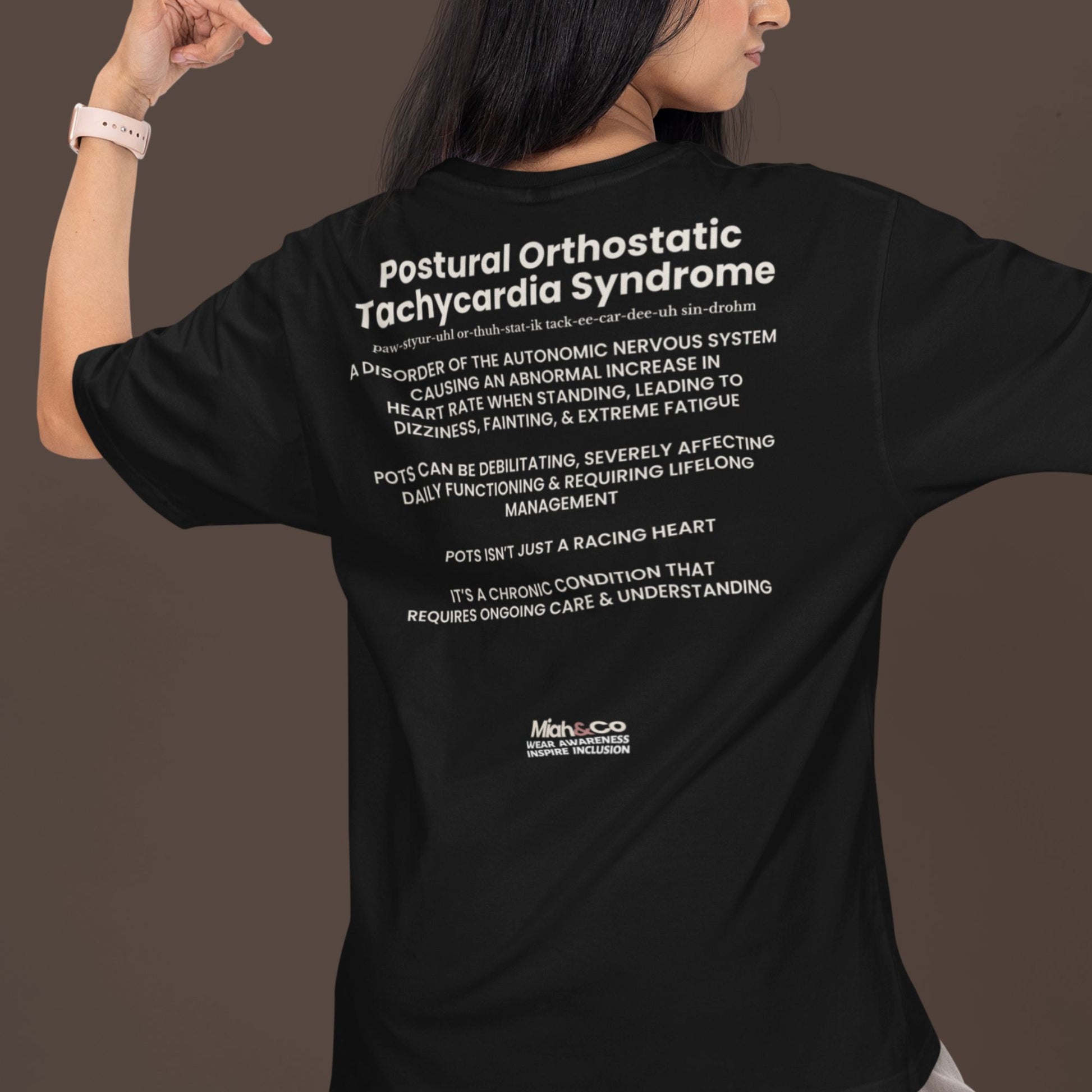 POTS: Educate. Advocate. Include. | Adult Tee - Miah & Co