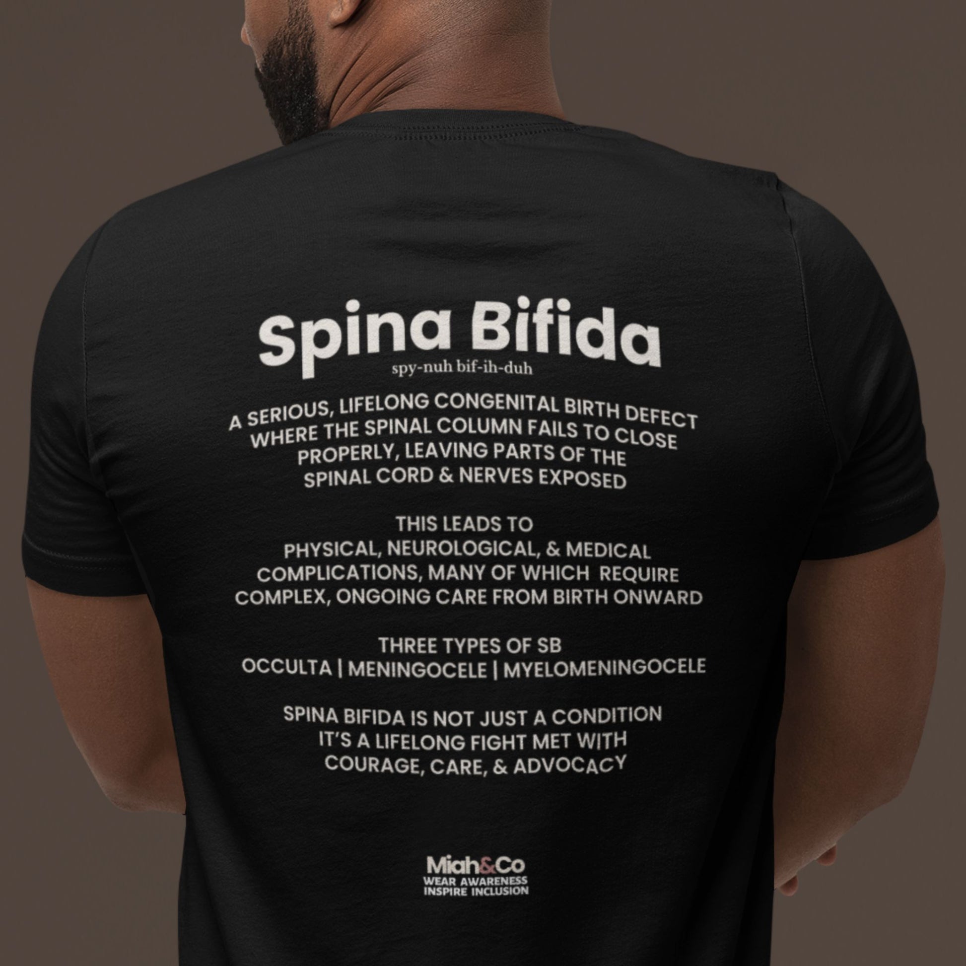 Spina Bifida: Educate. Advocate. Include. | Adult Tee - Miah & Co