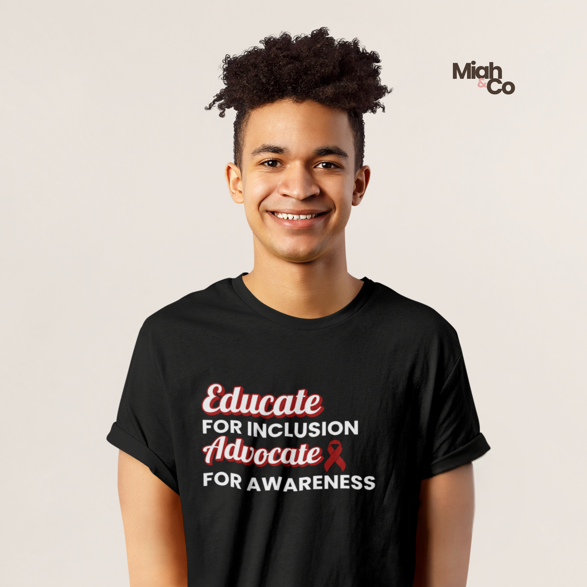 Sickle Cell Disease: Educate. Advocate. Include. | Youth Tee - Miah & Co