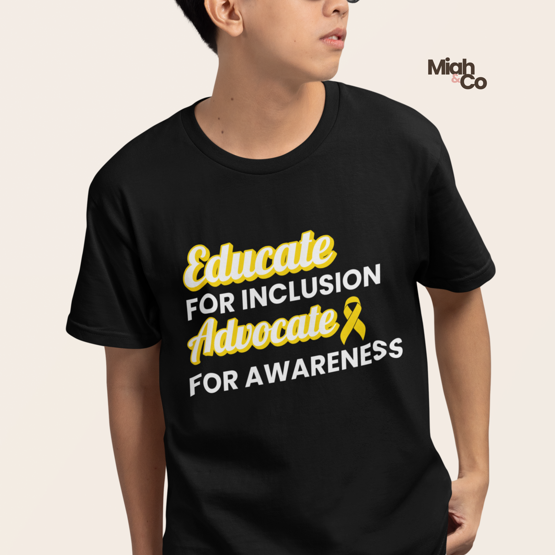 Spina Bifida: Educate. Advocate. Include. | Youth Tee - Miah & Co